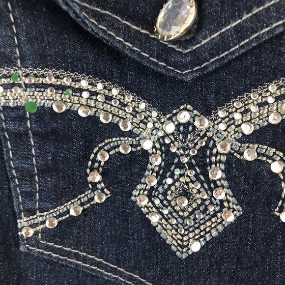 Bella Vida Blue Maternity Pants Jeans size L - Picture 4 of 6